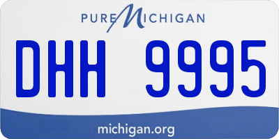 MI license plate DHH9995