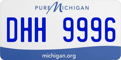 MI license plate DHH9996