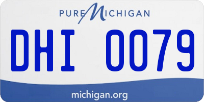 MI license plate DHI0079