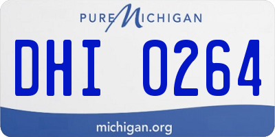 MI license plate DHI0264