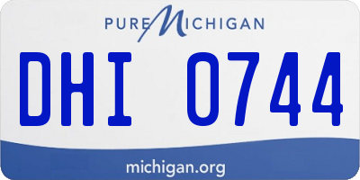 MI license plate DHI0744
