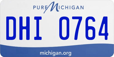 MI license plate DHI0764