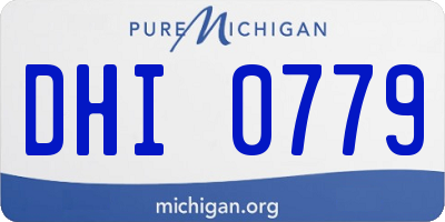 MI license plate DHI0779