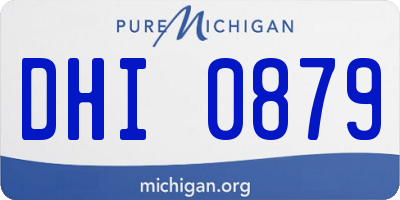 MI license plate DHI0879