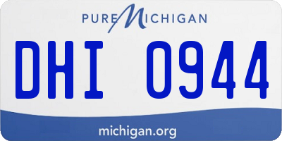 MI license plate DHI0944