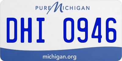 MI license plate DHI0946
