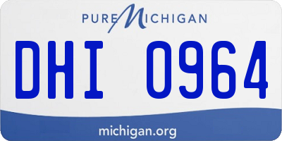 MI license plate DHI0964