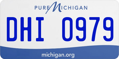 MI license plate DHI0979