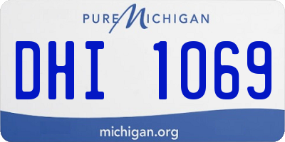 MI license plate DHI1069