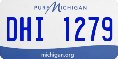MI license plate DHI1279