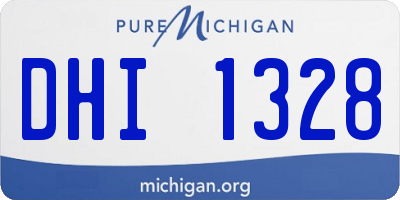 MI license plate DHI1328