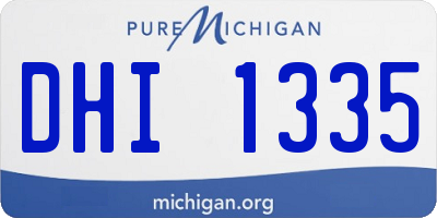 MI license plate DHI1335