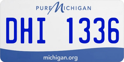 MI license plate DHI1336