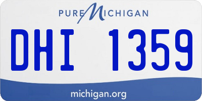 MI license plate DHI1359