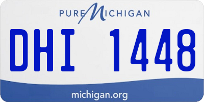 MI license plate DHI1448