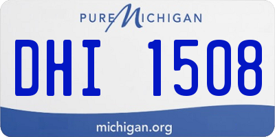 MI license plate DHI1508