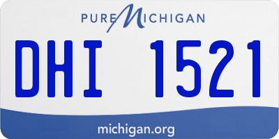 MI license plate DHI1521