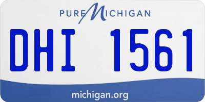 MI license plate DHI1561