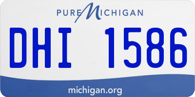 MI license plate DHI1586