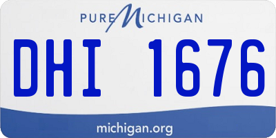 MI license plate DHI1676