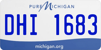 MI license plate DHI1683