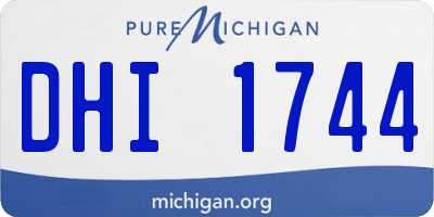 MI license plate DHI1744