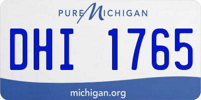 MI license plate DHI1765