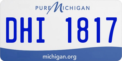 MI license plate DHI1817