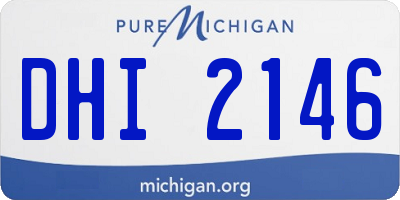 MI license plate DHI2146