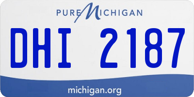 MI license plate DHI2187