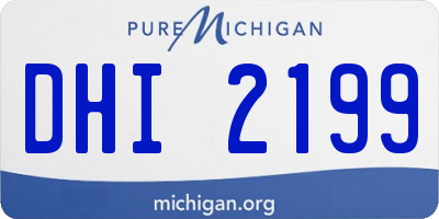 MI license plate DHI2199