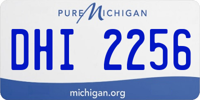 MI license plate DHI2256