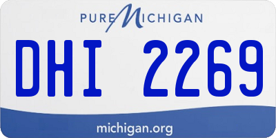 MI license plate DHI2269