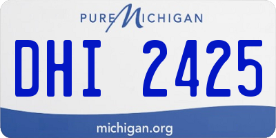 MI license plate DHI2425