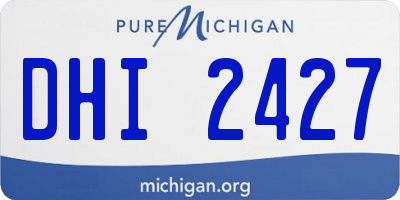 MI license plate DHI2427