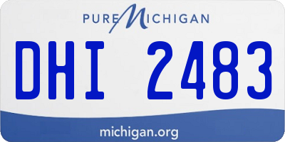 MI license plate DHI2483