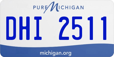 MI license plate DHI2511