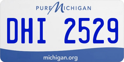 MI license plate DHI2529