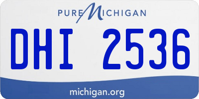 MI license plate DHI2536