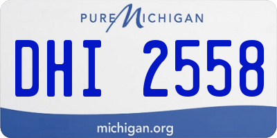MI license plate DHI2558