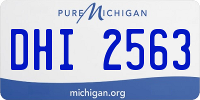 MI license plate DHI2563