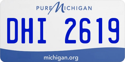 MI license plate DHI2619