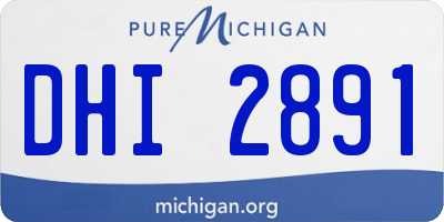 MI license plate DHI2891