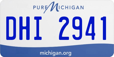 MI license plate DHI2941