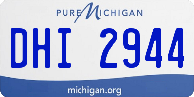 MI license plate DHI2944