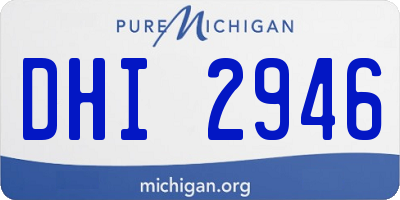 MI license plate DHI2946