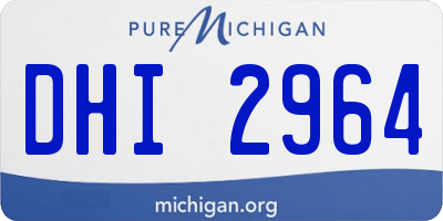MI license plate DHI2964