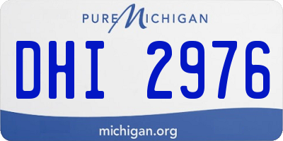 MI license plate DHI2976