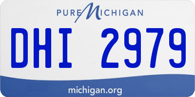 MI license plate DHI2979