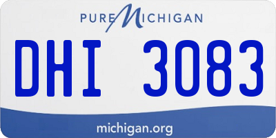 MI license plate DHI3083